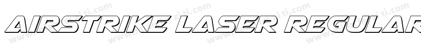 Airstrike Laser Regular字体转换